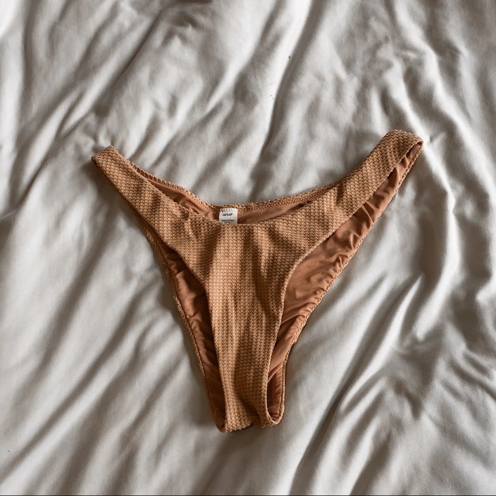 aerie waffle super high cut cheekiest bikini bottom - Picture 5 of 8